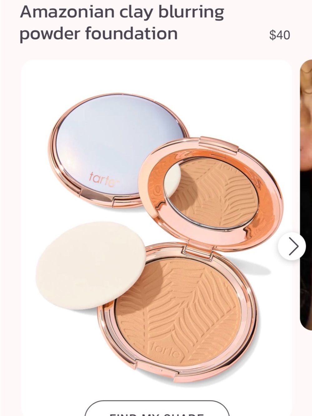 Tarte Amazonian Clay Blurring Powder Foundation - Warm Beige